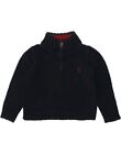 POLO RALPH LAUREN Baby Boys Zip Neck Jumper Sweater 18-24 Months Navy Blue BK10