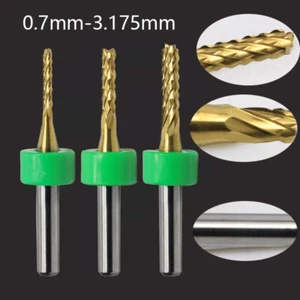 10pc Corn PCB Milling Cutter With Positioning Ring TIN Coating Engraving/PVC/CNC - Picture 1 of 14