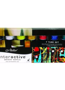 ATELIER INTERACTIVE ACRYLIC PAINT SET 7 Tubes x80ml - Picture 1 of 2
