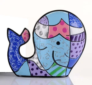 ROMERO BRITTO - ""Balena"" Mini-Collezione - Foto 1 di 1