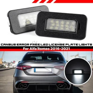 LUCI TARGA LED PER ALFA ROMEO GIULIA STELVIO PLACCHETTE LED LUCE BIANCA 6500K - Bild 1 von 7