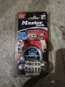 Master Lock 1534D Combination Pad Lock-Use Words, Numbers or Both *NEW - Picture 1 of 4