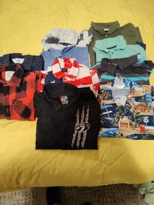 Lot Of 11 Boys Dress Shirts Size 5/6 & 7 - Picture 1 of 1