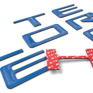 Blue 3D Domed Raised Tailgate Letters compatible with Silverado 2019-2026 - Bild 1 von 1