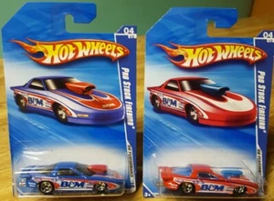Hot Wheels Lot of 2 Color Variation 1999 Pro Stock Firebird 1:64 Scale New 2010 - Picture 1 of 10