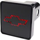 Chevrolet Tow Hitch Cover/Receiver Trailer Plug in Black with LED Brake Light