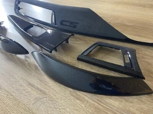BMW F32 M4 CS Innenverkleidung Teil Kohlefaser LHD 5 STÜCK LHD ALCANTARA EDITION - Bild 1 von 5