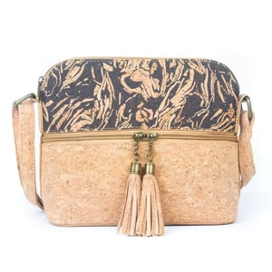 Handtasche, Tasche, vegan, Kork, bunt, elegant, vintage, niedlich, marmoriert - Bild 1 von 6