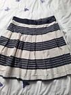 Joules Clothing - Black & off-white Pleated SKIRT Size 18 - 'Hermione'