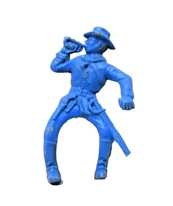 Timmee Guerra Civil FIGURA VAQUERO AZUL Juguete Soldado North Union Bugel #vT - Imagen 1 de 5