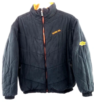 Chaqueta acolchada reversible OSU Oklahoma State Cowboys negra naranja grande para hombre Foto 1 de 4