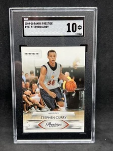 2009-10 Panini Prestige #207 Stephen Curry Rookie SGC 10 Gem Mint Warriors RC - Picture 1 of 2