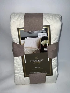 NEU Fieldcrest Sham Elfenbein 20x28" maschinenwaschbar gestepptes Design - Bild 1 von 6