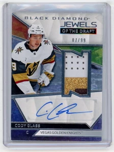 CODY GLASS 2019-20 UD BLACK DIAMOND *3 COLORI* TOPPA AUTOGRAFO ROOKIE AUTO 7/99 - Foto 1 di 2