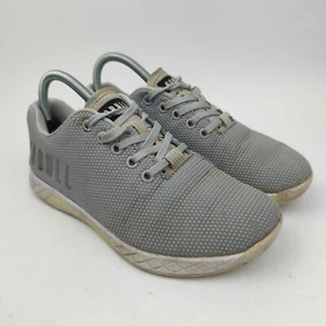 NoBull Shoes Womens 7 Mens 5.5 Trainer CrossFit Sneaker Super Fabric Gray Lace - Picture 1 of 11