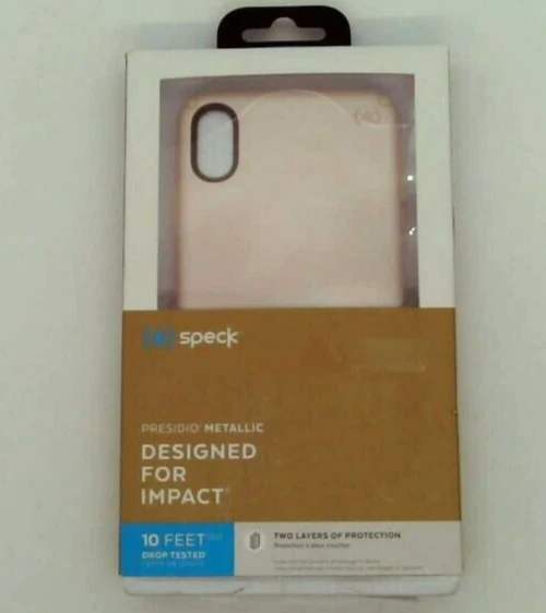 Funda Speck Products Presidio Metálica iPhone XS/iPhone X, Desnudo Dorado Metálico Foto 1 de 1