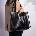 Womens Leather Large Tote Bag Commute Handbag Shoulder Soft Satchel Shopper Bag