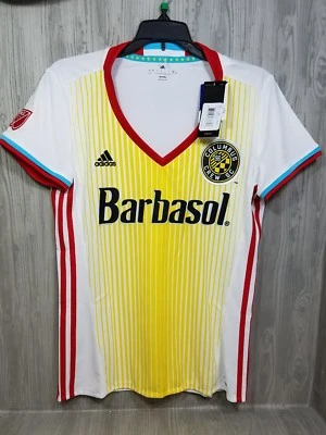 Adidas Columbus Crew MLS Soccer Jersey Womens Size Large NEW with Tags  - Image 1 of 3