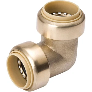 24 Pack Push On Elbow, 90 Degree, 1/2" Brass 6631-003 U14 - Picture 1 of 1