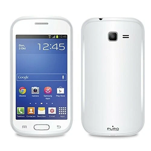 Cover per Samsung Galaxy Trend Lite S7390 Trasparente Bianco della Puro  - Immagine 1 di 1
