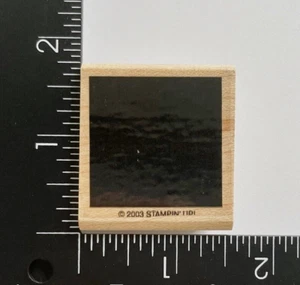 Sello de goma montado en madera 2003 estampado de forma cuadrada maciza sombra - Imagen 1 de 3