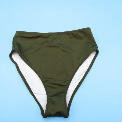 Victorias Secret Medium Green Smooth High Waist Brazilian Bikini Bottom Swimwear - Image 1 of 4