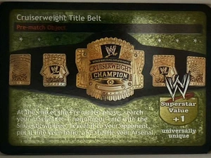 Cruiserweight Title Belt WWE WWF Raw Deal CCG TCG Card Rare foil - Picture 1 of 1