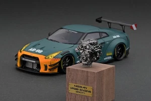Modelo de encendido exclusivo IG2557 1/43 LB-WORKS GT-R R35 tipo 2 verde mate limitado - Imagen 1 de 12
