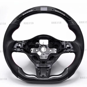 LED Real Carbon Fiber Steering Wheel For 2008-2012 VW Golf 6 GTI MK6 Scirocco - Picture 1 of 12