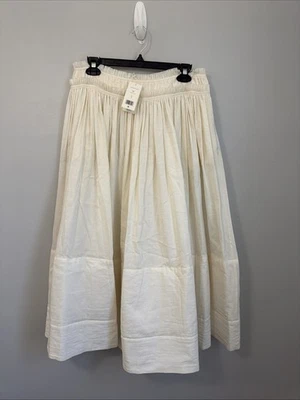 Falda cintura acanalada Tory Burch color galleta talla 8 Foto 1 de 4