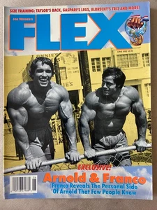 FLEX Bodybuilding Magazine June 1992 Cover Arnold & Franco Exclusive Mr Olympia - Imagen 1 de 3