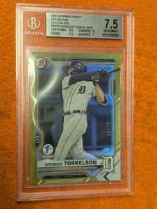 2021 Bowman Draft 1st Edition Yellow Foil Spencer Torkelson #BD20 BGS 7.5 - Bild 1 von 4