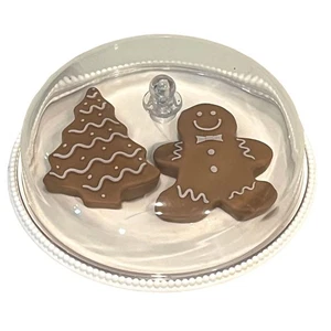 American Girl Cookies für Santa Kuppel Platte Puppengröße Weihnachten Lebkuchen Neu - Bild 1 von 9