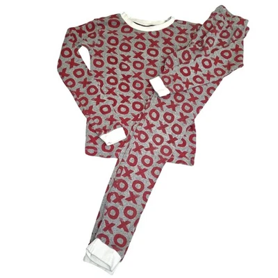 Juego de pijama estampado XOXO Burt Bee's niños talla 8 en rojo y gris 3894 Foto 1 de 4