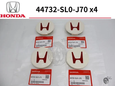 HONDA Genuino NSX NA1 CIVIC EK9 Integra DC2 TYPE-R Juego de Tapacubos Centro de Rueda Nuevo Foto 1 de 4