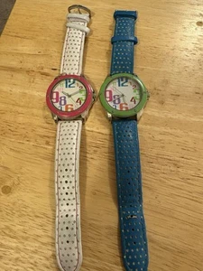 2010’s Avon Lot Of 2 Summertime Watches Green & Pink Need New Bands Batteries - Picture 1 of 21