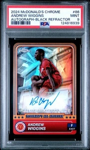 Andrew Wiggins 2024 Topps Chrome McDonalds All American Black Refractor /10 Auto - Picture 1 of 2