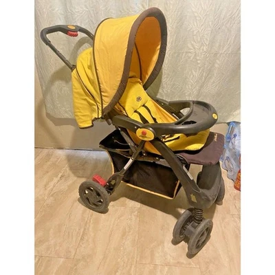 Costco Eddie Bauer Single Toddler Stroller Yellow Fabric - Image 1 of 4