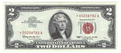 1963 $2 Small Size Legal Tender Star Note - Image 1 of 2