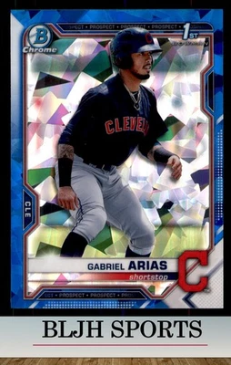 2021 Bowman Sapphire Edition #BCP-89 Gabriel Arias Cleveland Indians RC (2C0) - Image 1 of 2
