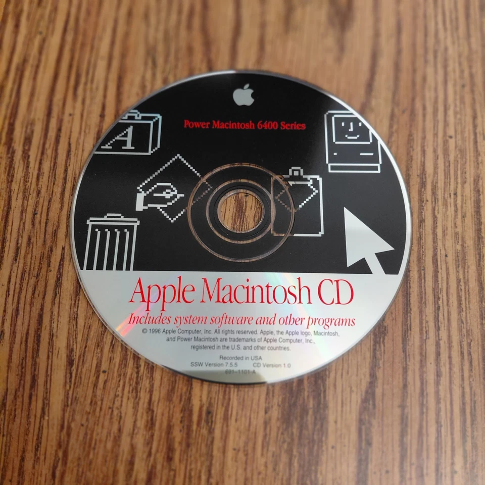 1996 Apple Macintosh CD Power Macintosh 6400 Series Software Disc Only - Image 1 of 1
