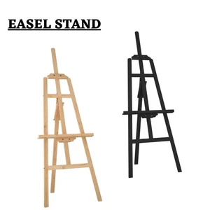 Easel Stand Wooden Artist Easel Floor Studio Easel Solid Wood Pine Vidaxl - Picture 1 of 15