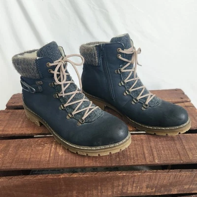 Rieker Y9131 Sabrina Women's Winter Boots w/ Side Zip Size 42 Water Repellent - Image 1 of 4