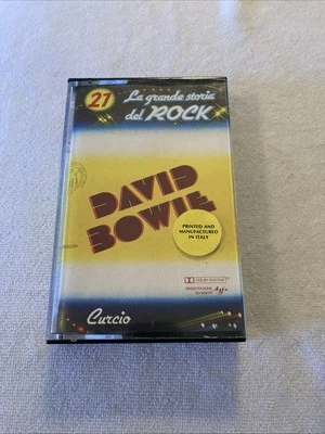 David Bowie- La Grande Storia Del Rock Cassette Tape Made in Italy Tested Rare - Image 1 of 4
