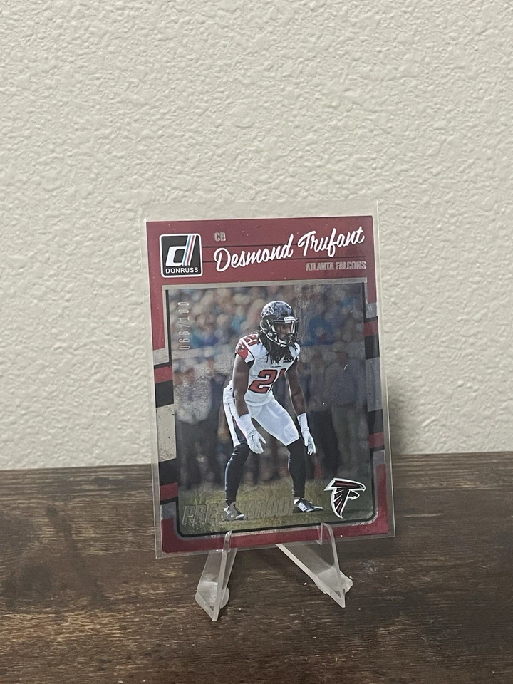2016 DONRUSS DESMOND TRUFANT /100 PRESS PROOF FOIL FALCONS SP - Image 1 of 2