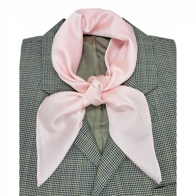 ✨Lujo Elegante Bandana Sedosa Cuadrada Satén Bufanda Hiyab Sólido ROSA Envoltura Versátil Foto 1 de 4