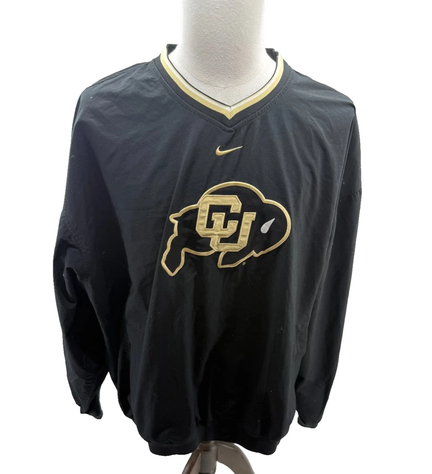 Nike University Colorado Buffaloes Embroidered Black Mens Pullover Shirt XXL - Image 1 of 4