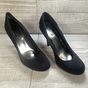 9 & Co. Formal Velvet Shoes Heels Pumps Black Size 6.5 M Women’s 3.5 Inch Heel - Picture 1 of 11