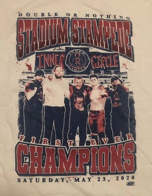 Camiseta Extra Grande  AEW All Elite Stadium Stampede 23 de Mayo 2020 Inner Circle XL Foto 1 de 4