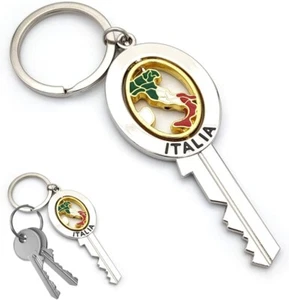 Portachiavi Italia auto e moto camper chiave tricolore accessorio idea regalo - Bild 1 von 5